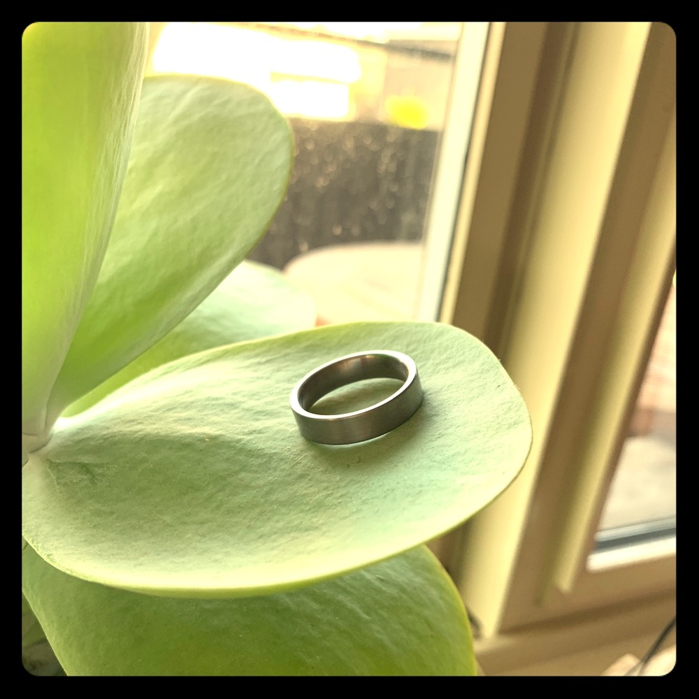 Men’s Titanium 5mm Wedding Band Size 8.5